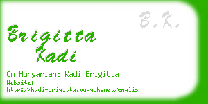 brigitta kadi business card